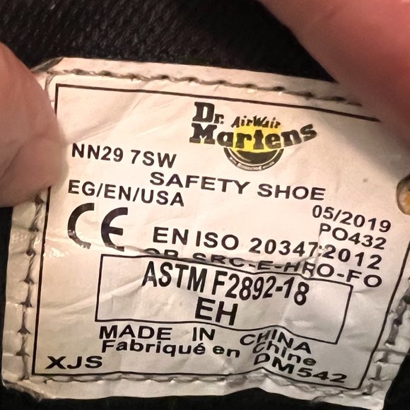 Dr Martens size 12 black leather boots NN29 7SW - Picture 10 of 12